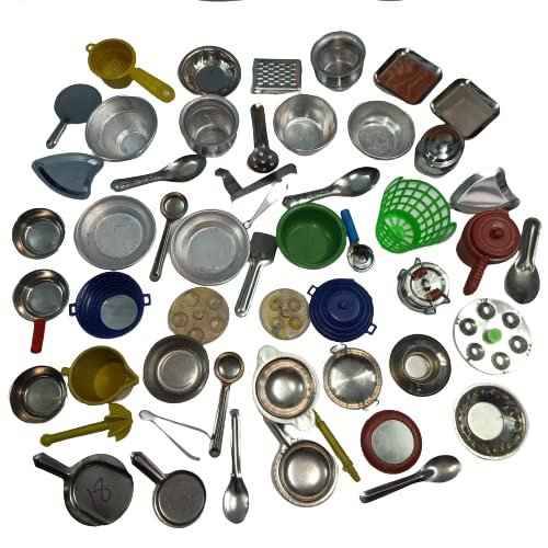 Beauty Tool Miniature Aluminium Steel Kitchen Set